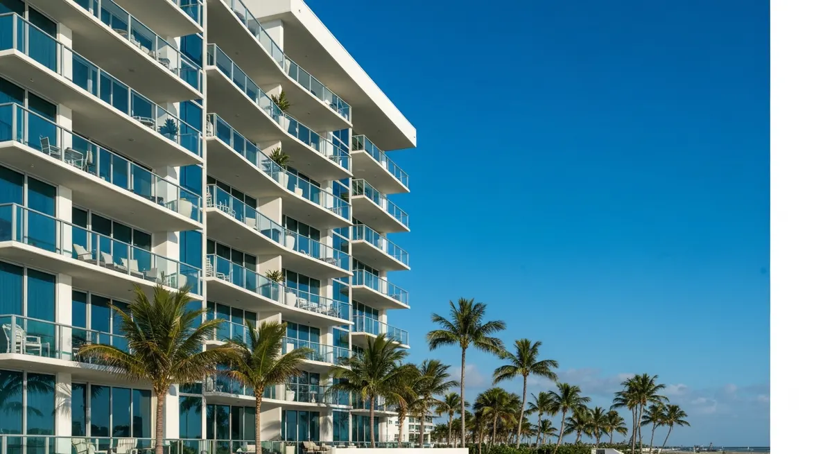 Modern Florida coastal condo building