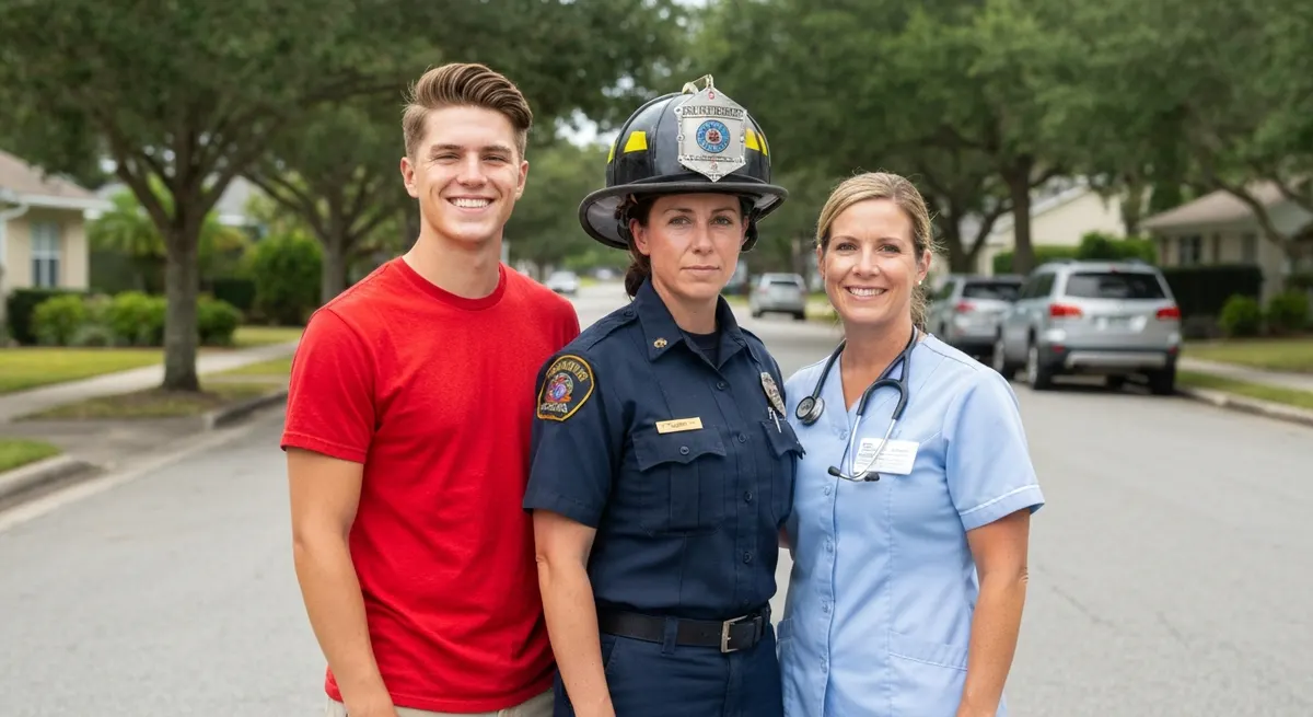 Florida hometown heroes — teacher, firefighter, and nurse
